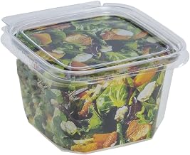 Inline Plastics TS4016 16 oz. Clear Tamper Evident Plastic Grab-and-Go Container with Hinged Lid | 276/Case