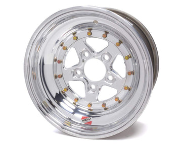 Wheel, Alumastar, 15 x 8 in, 4.000 in Backspace, 5 x 4.75 in Bolt Pattern, Aluminum, Polished, Each by Weld Racing – 15 inch, Aluminum, Black, Model 88-508278