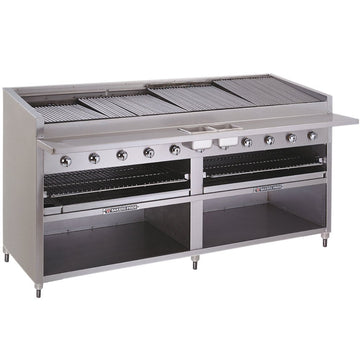 Charbroiler 72" by Bakers Pride – Alloy Steel, Model F-72R