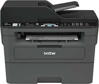 Brother MFC-L2717DW All-in-One Laser Multifunction Printer, Compact Monochrome, Print Copy Scan Fax, Auto Duplex Printing, Wireless, 2-line LCD Display (Renewed)