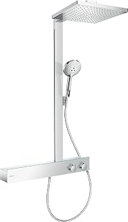 hansgrohe Raindance E 300 Rain Shower (Shower Head, Thermostat, 3 Jets) Chrome