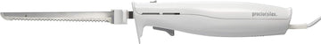 Proctor Silex Easy Slice Electric Knife for Carving Meats, Poultry, Bread, Crafting Foam and More, Lightweight with Contoured Grip, White