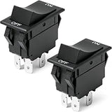 2Pcs 1177541 Range Rocker Switch Compatible with Southbend Commercial Range Oven EB/10CCH EB/20PC EH-10CCH EH-20RT ES/10RT ES/10SC ES/20SC 4-Pin 20A Stove On/Off Switch Replace 1177567