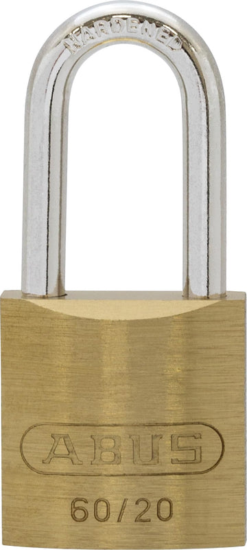 20469 30mm Brass Padlock Keyed Modern by ABUS – 30 mm, Brass, Gold, Model 60/50HB50