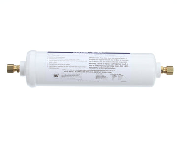 Ice O Matic in-Line 3/8" Compassion Water Filter Cartridge by Ice-O-Matic – 1 Count (Pack of 1), Filter Cartridge, White, Model IFI8C