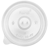 Karat C-KDL96-PP 6 oz PP Food Container Flat Lids (Case of 1000)