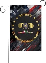Garden Flag US Chemical Corps Operations Desert Storm Combat Retired 12x18in Gives New Life Outdoor9