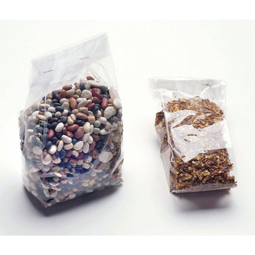 Poly Bags for Cookies Candy with Side Gusset Clear 1.2 mil BOPP Film - 2 1/2"L x 2 1/2"D x 6"H 100 Per Case by TEMKIN INTERNATIONAL,INC. – One Size, Plastic, Model 712699913034
