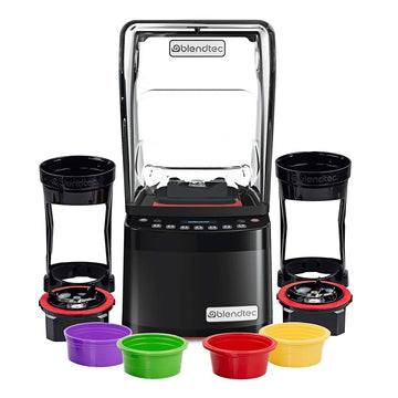 Commercial Stealth 895 Blender + Standard Micronizers by Blendtec – 32 oz, 16.0 fluid_ounces, Plastic, Black, Pack of 9