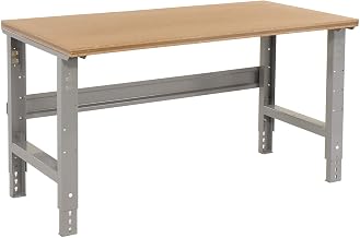Global Industrial Adjustable Height Workbench C-Channel Leg, 72" W x 30" D