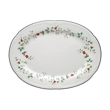 Pfaltzgraff Winterberry Stoneware Platter, 14 Inch, Multicolor