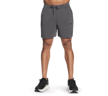 Men's Weekend Lightweight Athletic 7” Short by Skechers – Polyester Blend, Asphalt, Model SH174