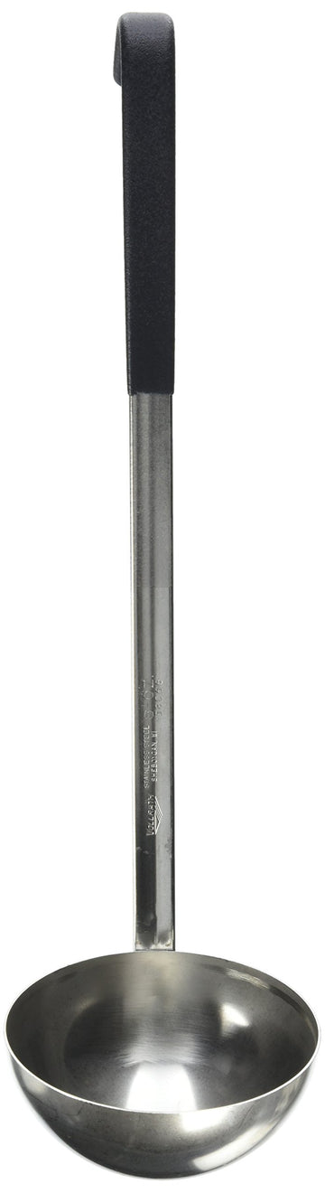 8 oz Stainless Steel Ladle w/ Black Kool-Touch® Handle by Vollrath – 8 oz, Stainless Steel, Black, Model 58066