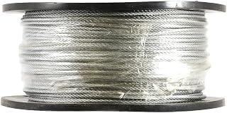 Forney 70446 Wire Rope, Galvanized Aircraft Cable, 500-Feet-by-1/8-Inch