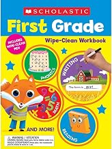 Scholastic Teaching Resources SC-1338887602-3 First Grade Wipe Clean Workbook - Set of 3