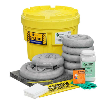 20-Gallon Emergency Response Universal Spill Kit (Includes Drum by Enpac – 20 Gallon, Poly-Rigid, Yellow, Model 1320-YE