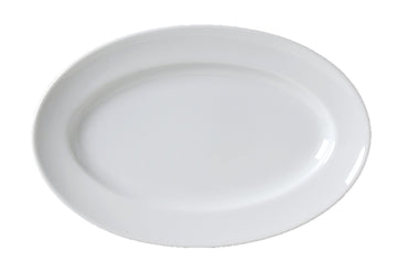 Alpine Oval Platter by Vertex China – Large, Bright White, Pack of 12, Model AL-14