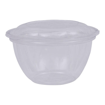Compostable Clear PLA Plastic 18oz Salad Bowl With Lid by ECO PRODUCTS – 18oz, 18.0 ounces, PLA Plastic, Clear, Pack of 150