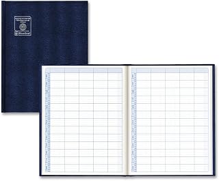 Blueline Appointment Book Undated Hard Cover Trilingual 11x8.5 -Inch, Navy (A2000.82B)