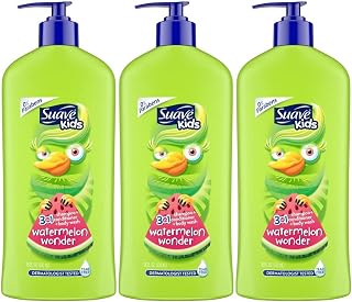 Suave Kids 3 In 1 Shampoo-Cond -Bodywash Watermelon 18 Ounce (Pack of 3)