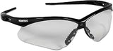 Jackson Safety 25676 Nemesis Safety Glasses, Black Frame, Clear Lens