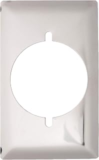 Legrand-Pass & Seymour S384C Smooth Chrome Wall Plate, Single Gang for Power Outlet