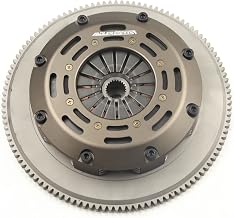 Race Clutch Triple Disc Kit & Flywheel Compatible with Mitsubishi Lancer Evo X 4B11T 08–14 Standard WT