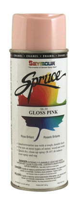 Spruce General Use Spray Paint 12 Oz. Gloss Pink 12 Cans/Case by Seymour – 1 Count (Pack of 1), Gloss Pink, Model 98-39