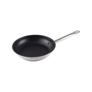 9 1/2" 18/8 stainless steel fry pan quantum by Thunder Group – Stainless Steel, Silver, Model SLSFP309