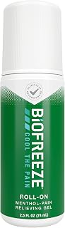 Biofreeze Roll On Pain Relief for Knee & Lower Back, Arthritis,Neck & Sore Muscle Relief, Cooling Menthol Relief, Gel 2.5 Fl Oz