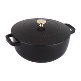 Cast Iron Dutch Oven by STAUB – 3.75-quart, 3.75 quarts, Cast Iron, Black, Model 11732423