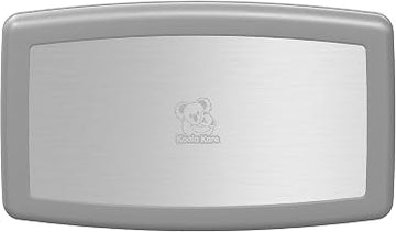 Koala Kare Surface-Mounted Horizontal Baby Changing Station with Stainless Steel Veneer, Model KB300-01SS (Grey)