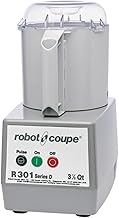 Robot Coupe R301B 3.7-Liter Bowl Commercial Food Processor, Polycarbonate Bowl, Plastic, 120v, Gray