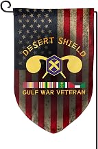 Us Chemical Corps Operations Desert Shield Veteran Stylish Garden Flag 12.5x18 Inches Outdoor Yard Patio Décor3