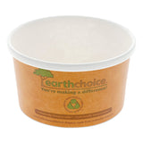 EarthChoice PLA Paper Orange Small Compostable Lined Hot Soup Cup by PACTIV – 8.0 ounces, Paper, Model PHSC8ECDI