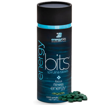 Organic Spirulina Tablets (1000 Tablets by ENERGYBITS – 1000 Count (Pack of 1)