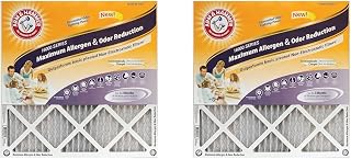 Arm & Hammer Max Allergen & Odor Reduction 14x24x1 Air Filter 4-Pack and 16x24x1 Carbon Fiber Filter 4-Pack Bundle
