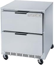 Beverage Air UCFD36AHC-2 Two-Section Undercounter Freezer