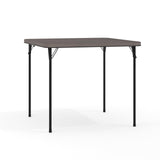 2.83-Foot Bi-Fold Dark Gray Plastic Folding Table by Flash Furniture – 3 ft, Metal, Plastic: Polyethylene, Plastic, Dark Gray, Model DAD-LF-86-DG-GG