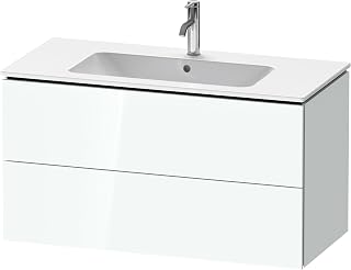 Duravit L-Cube Two Drawer Wall-Mount Vanity Unit White