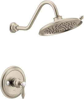 Moen UTS33102BN Weymouth M-CORE 3-Series 1-Handle Shower Trim Kit, Valve Required, Brushed Nickel