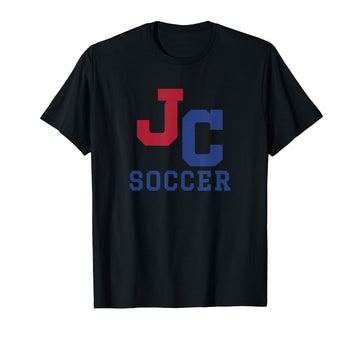John Curtis Christian School Logo Soccer T-Shirt by John Curtis, River Ridge, LA 70123 – Black, Model C0T4SX033R8