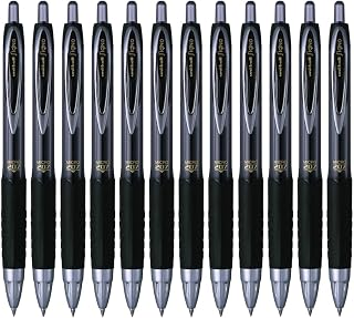 Uni-Ball Signo UMN-207 Rollerball Pen Micro Gel Ink Black 0.5mm Box of 12