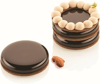Silikomart Level Up 35 Silicone Mold with 8 Round Cavities 2.51 Inch Diameter x 0.43 Inch High