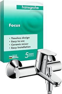 hansgrohe Einhebel-Wannenmischer, DN15, Aufputz, 31940000