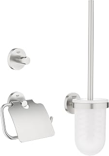 GROHE 40407DC1 | Essentials Accessories Set | 3-in-1 | SuperSteel