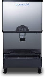 ACCUCOLD Commercial Ice & Water Dispenser, Countertop, 282 lbs. Nugget Ice Production Per Day, 11 lbs. of Storage, Filter Kit Included- AIWD282FLTR
