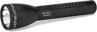 MagLite ML50LX 3-Cell C LED Flashlight, High Lumen Output, Adjustable Beam, Water-Resistant, Multi-Mode Lighting – Black