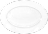 Porcelain Dover 15-1/2-Inch by 11.125-Inch Platter by ITI – Large, Ceramic, White, Pack of 24, Model DO-86