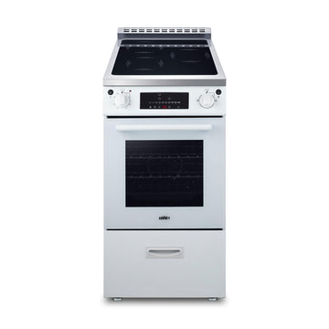 Summit 20" Induction Range by Summit Appliance – 20 Inch, 2.09 cubic_feet, White, Model REN20SS4